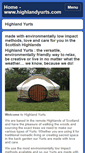 Mobile Screenshot of highlandyurts.com